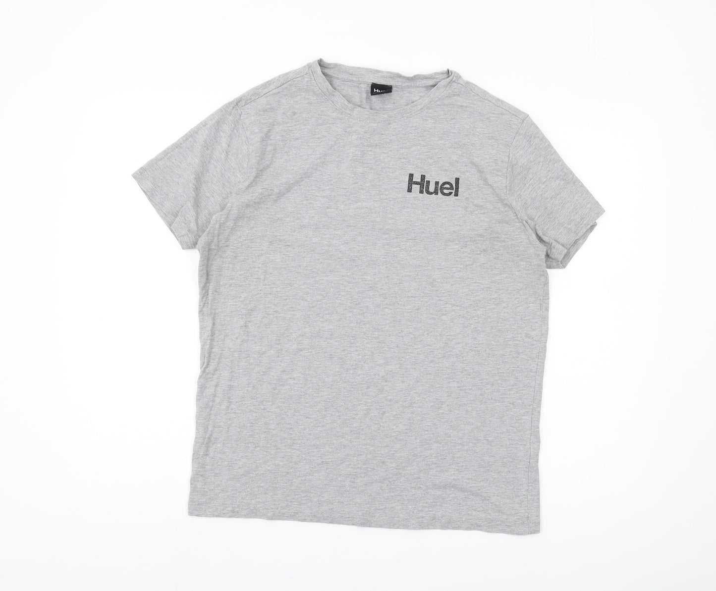 Huel Men's Grey Logo T-Shirt, Size L, New