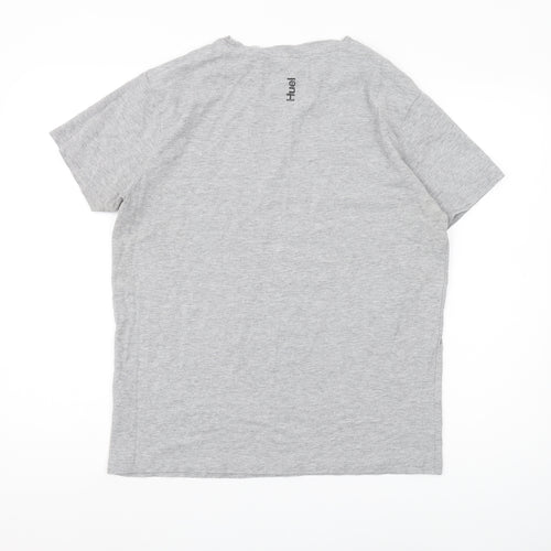 Huel Men's Grey Logo T-Shirt, Size L, New