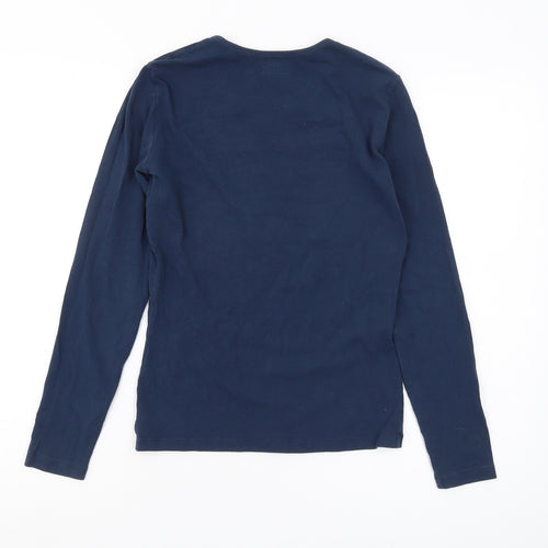 Emporio Armani Blue Unisex Kids Long Sleeve T-Shirt - S