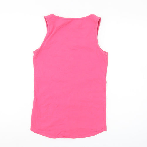 Joules Women’s Pink Tank Top, Size 8, Scoop Neck