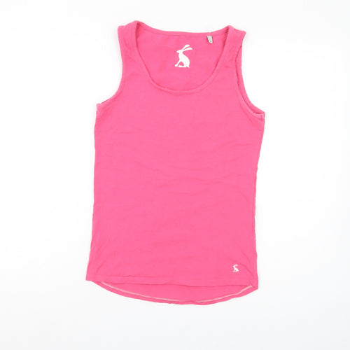 Joules Women’s Pink Tank Top, Size 8, Scoop Neck