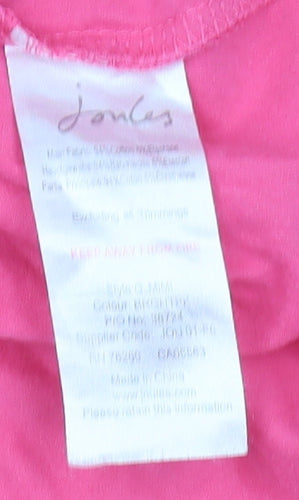 Joules Women’s Pink Tank Top, Size 8, Scoop Neck