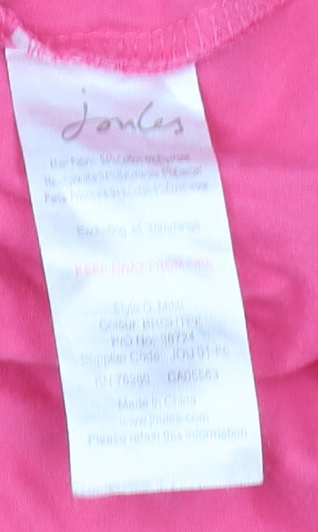 Joules Women’s Pink Tank Top, Size 8, Scoop Neck
