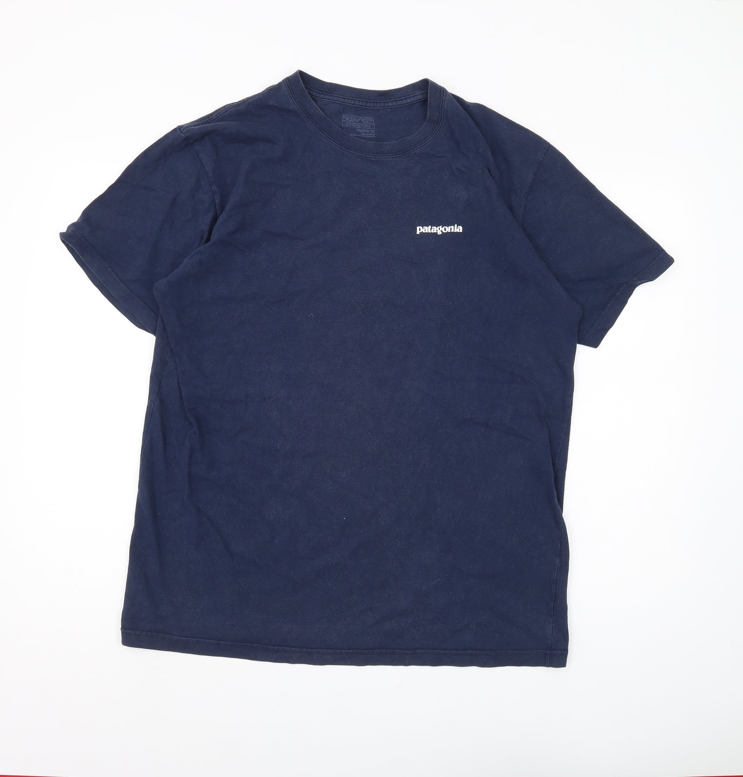 Patagonia Men's Blue Crew Neck T-Shirt - Size L