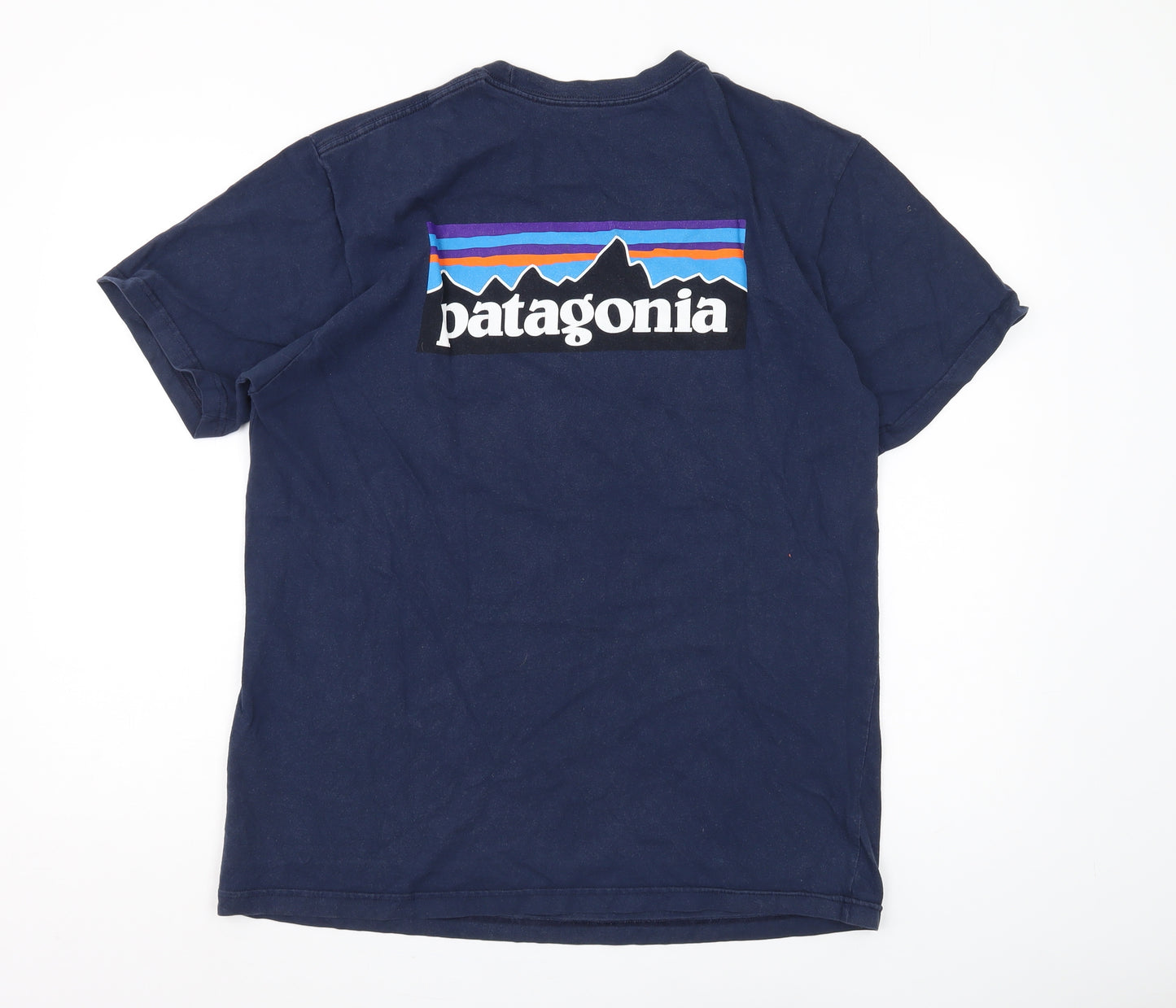 Patagonia Men's Blue Crew Neck T-Shirt - Size L