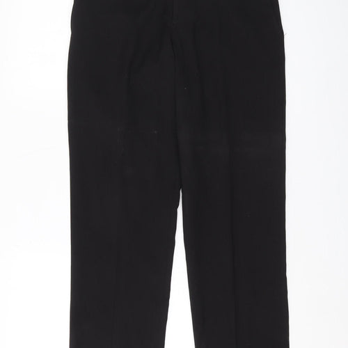 Greenwoods Men’s Black Trousers, S, Regular Fit