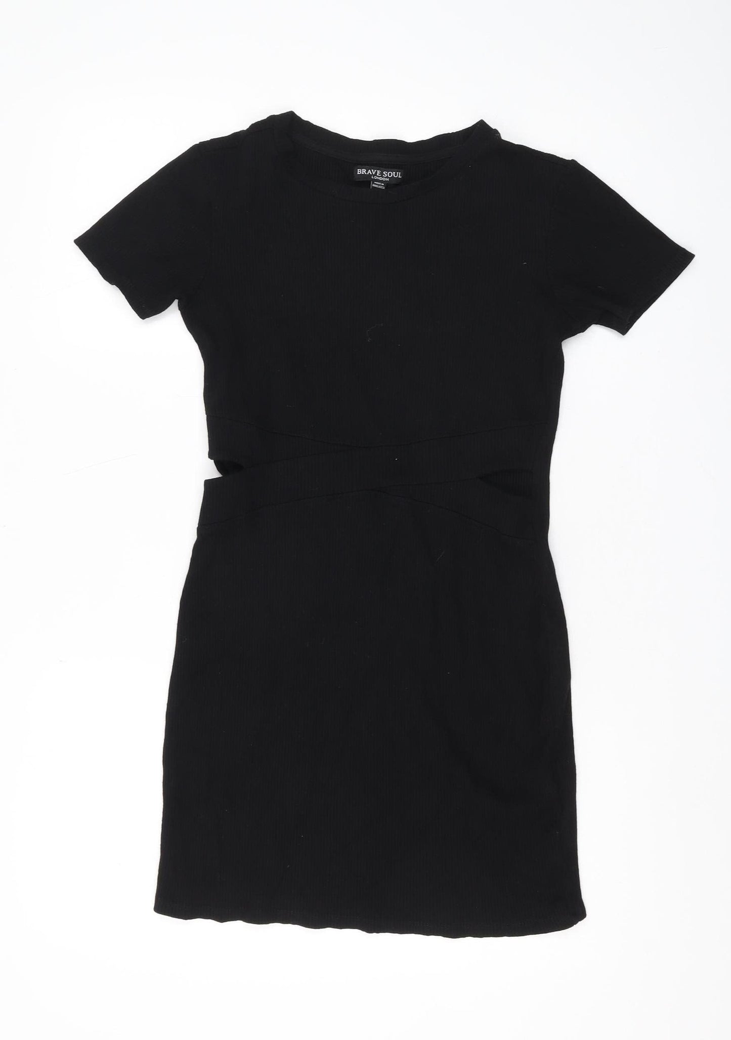 Brave Soul Women's Black Bodycon Dress - Size S