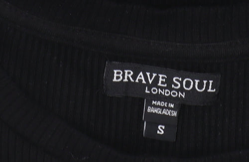 Brave Soul Women's Black Bodycon Dress - Size S