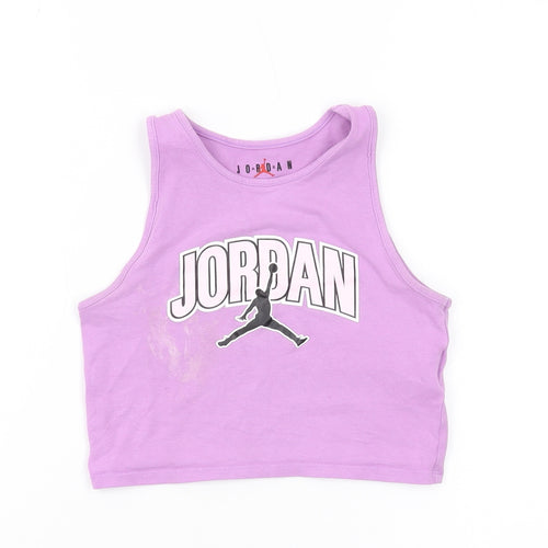 Jordan Girls Purple Cropped Tank - M