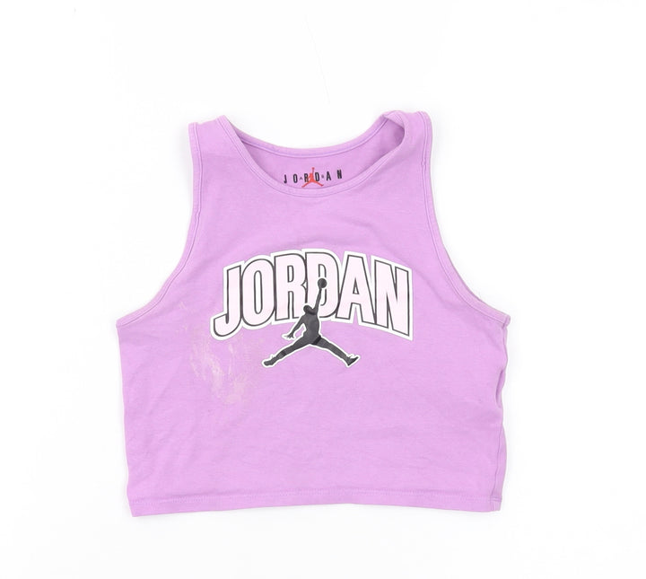 Jordan Girls Purple Cropped Tank - M