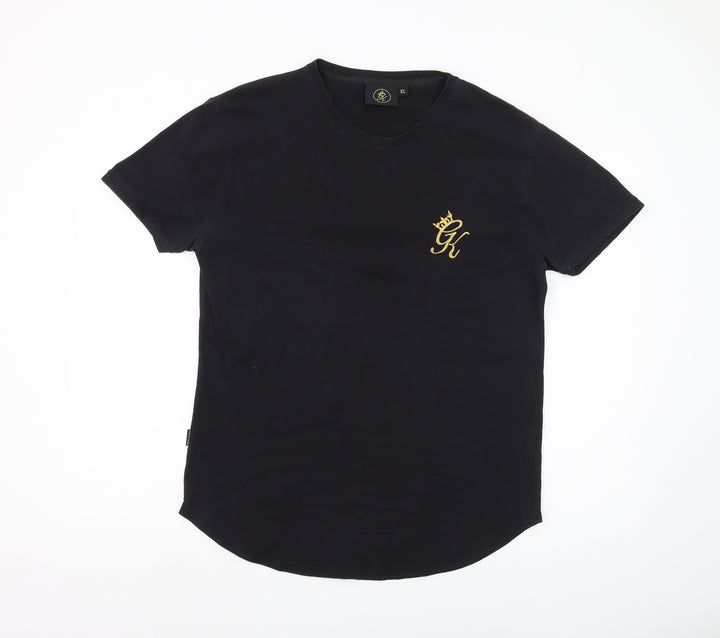 GK Men's Black XL Short Sleeve Crew Neck T-Shirt