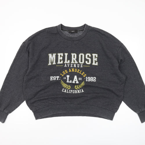 Next Women's Grey Pullover Sweatshirt, Size 12, Casual