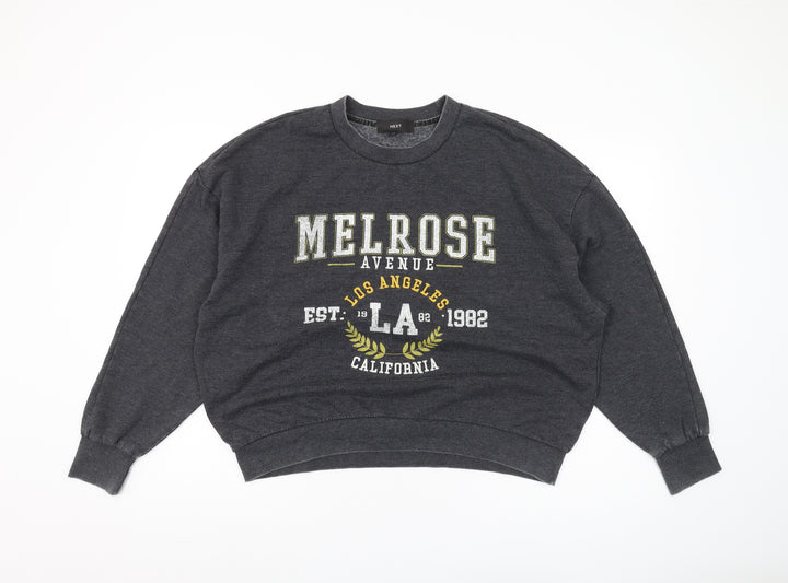 Next Women's Grey Pullover Sweatshirt, Size 12, Casual