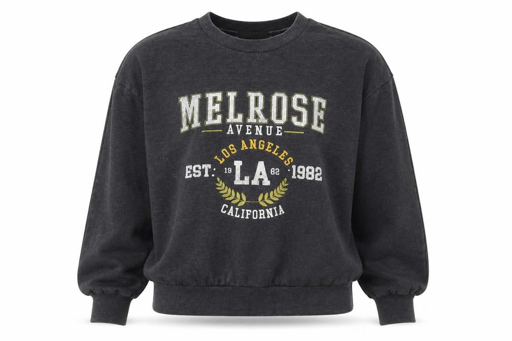Front view of Next Women's Grey Pullover Sweatshirt, size 12, Casual