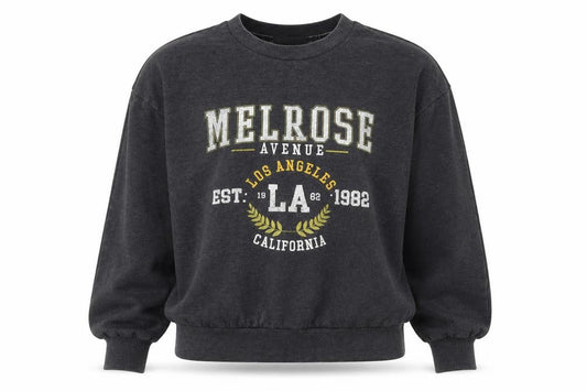 Front view of Next Women's Grey Pullover Sweatshirt, size 12, Casual