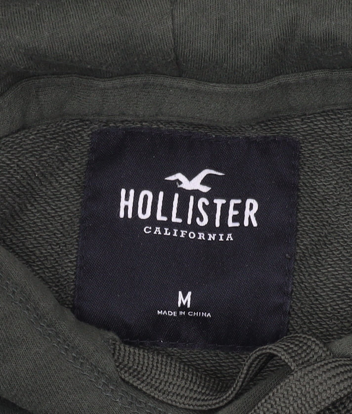 Hollister Men’s Green Pullover Hoodie M