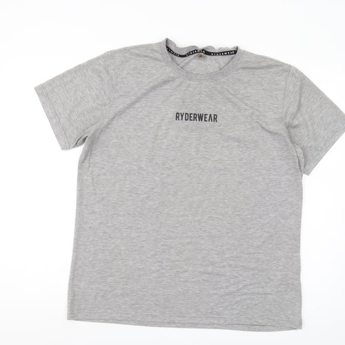 Ryderwear Men's Grey Crew Neck T-Shirt Size S