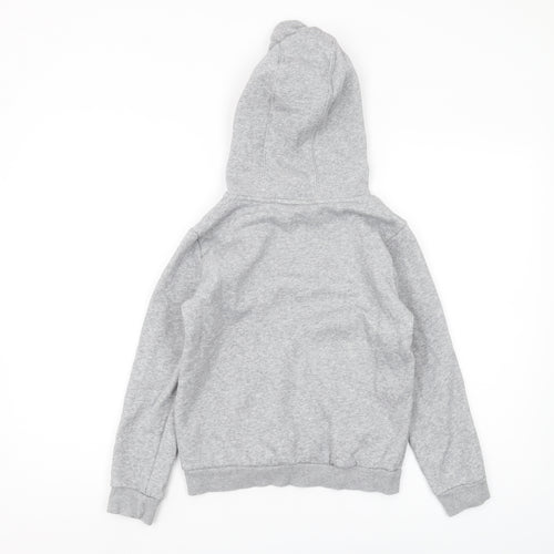Adidas Boys Grey Pullover Hoodie 9-10 Years - Lightweight & Hooded