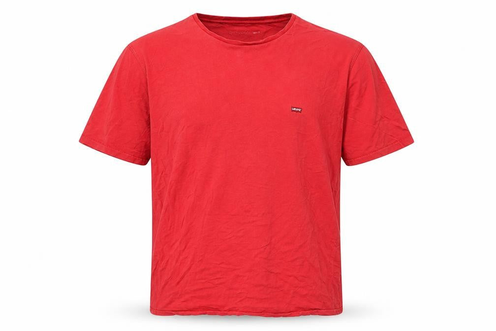 Front view of Levi Strauss & Co Men's Red 2XL Regular T-Shirt