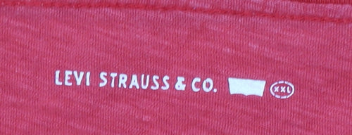 Levi Strauss & Co Men's Red 2XL Regular T-Shirt
