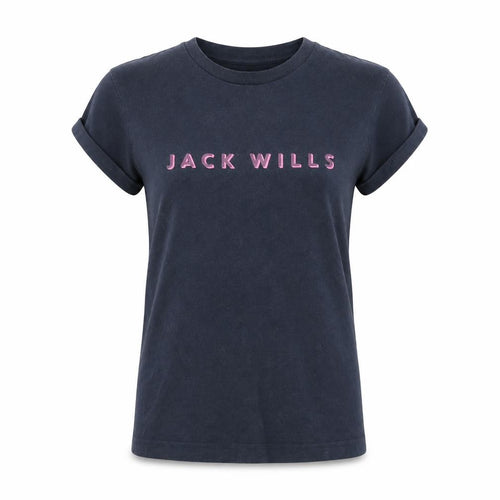 Jack Wills Women's Blue T-Shirt, Size 6, Casual Style