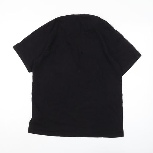 Brave Soul Men's Black Short Sleeve T-Shirt, M