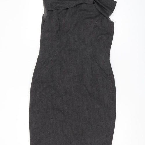 Warehouse Women's Grey Pencil Dress Size 12