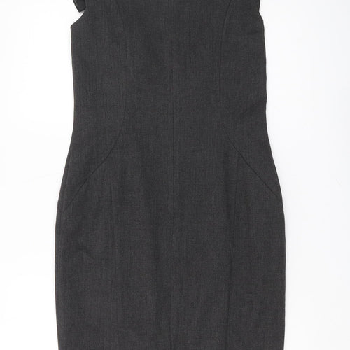 Warehouse Women's Grey Pencil Dress Size 12
