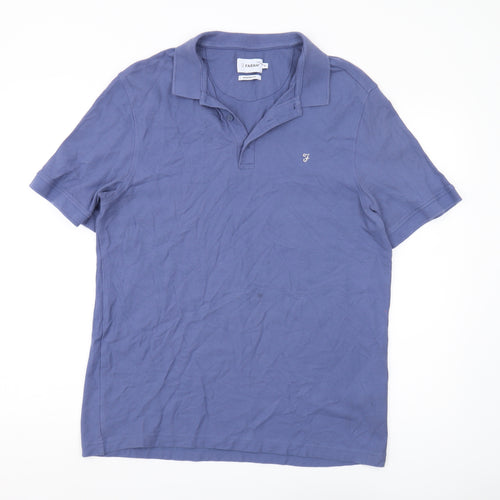 Farah Men's Blue XL Polo Shirt - Modern Fit