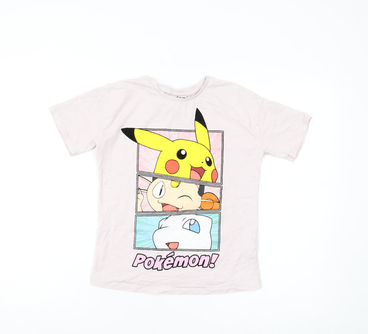 Pokémon Boys White Graphic T-Shirt, 10-11 Years, Casual Style
