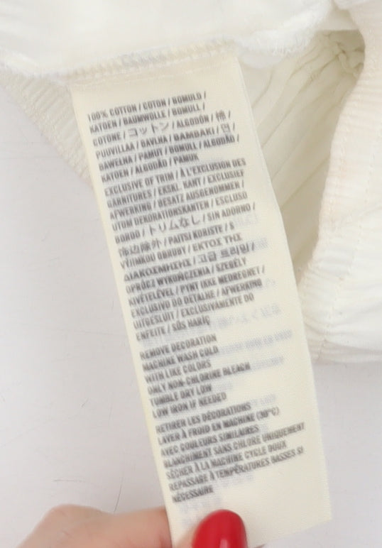 Hollister Women's White XS Cotton Skirt