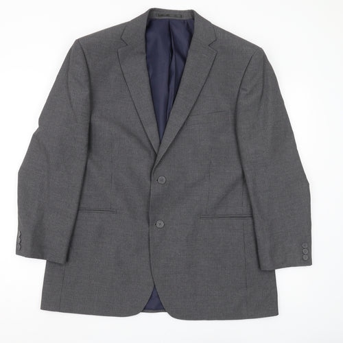 Thomas Nash Men's Grey Striped Blazer Jacket 42S