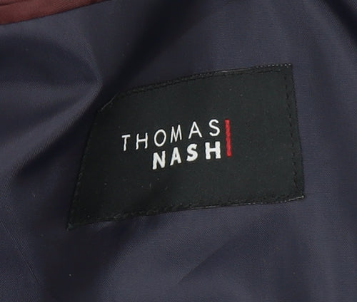 Thomas Nash Men's Grey Striped Blazer Jacket 42S