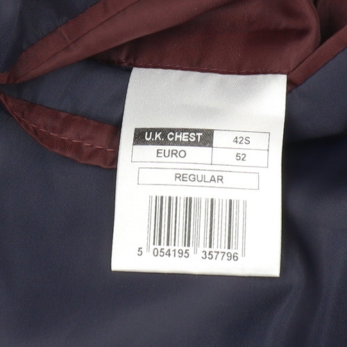 Thomas Nash Men's Grey Striped Blazer Jacket 42S