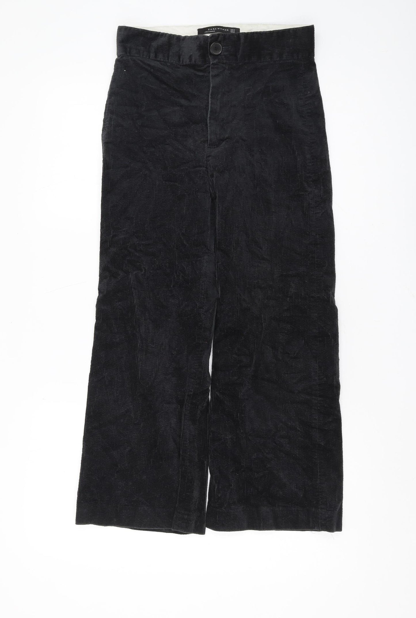 Zara Women's Black Corduroy Trousers XS