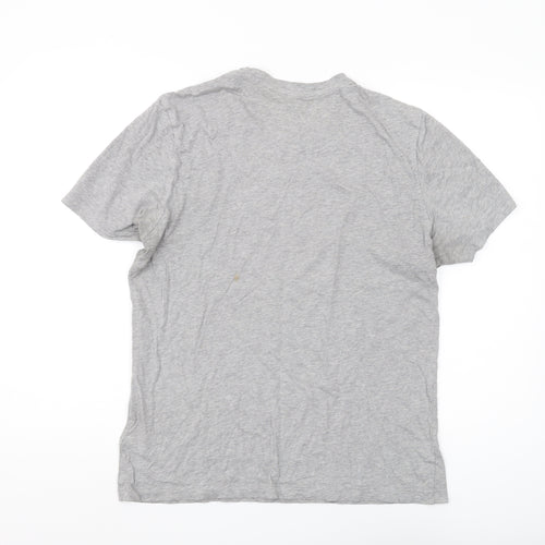 Reebok Men's Grey Graphic Print T-Shirt M