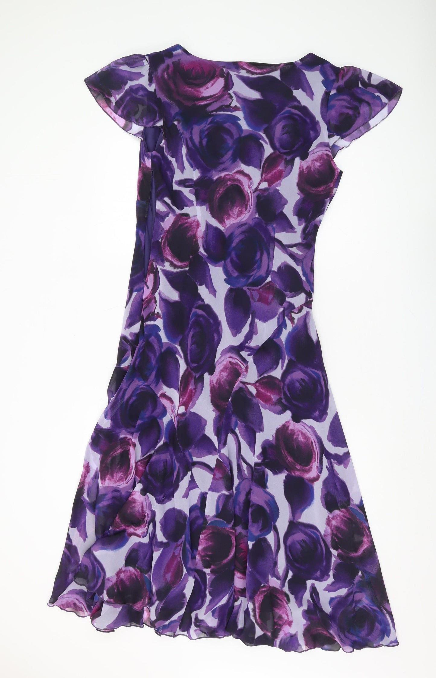 Marks and Spencer Women's Purple Floral Fit & Flare Dress