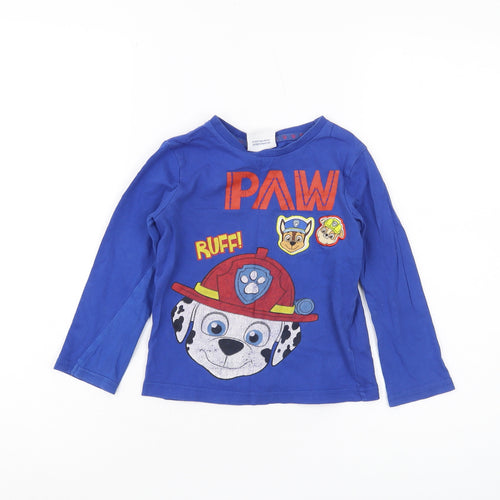Nickelodeon PAW Patrol Boys Blue Long Sleeve T-Shirt 3-4Y