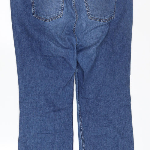 Marks and Spencer Women's Blue Straight Leg Jeans Size 18