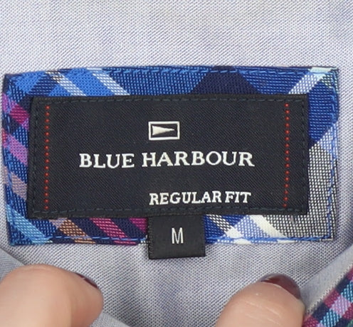 Blue Harbour Men's Multicoloured Plaid Shirt, M, Casual Button-Up
