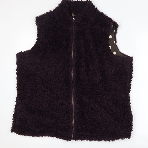 Bodhen Women's Black Waistcoat XL with Full Zip