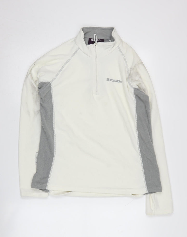Mountain Warehouse Women's Ivory Fleece 1/2 Zip Sweatshirt