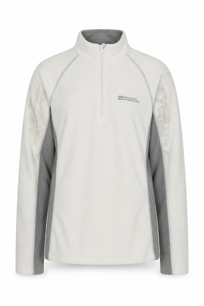 Mountain Warehouse Women's Ivory Fleece 1/2 Zip Sweatshirt