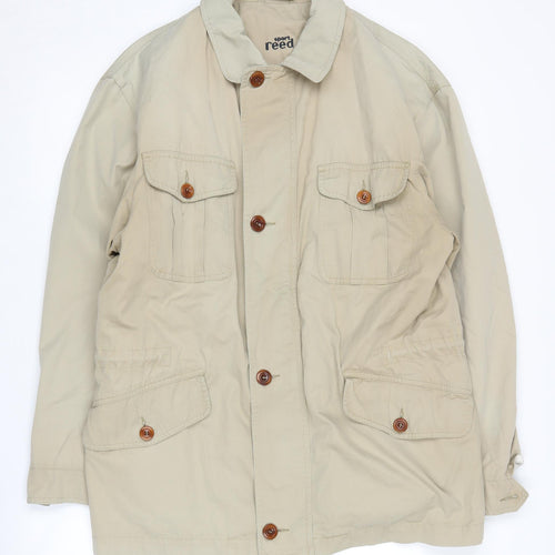 Reed Men's Beige Military Jacket, Size 40