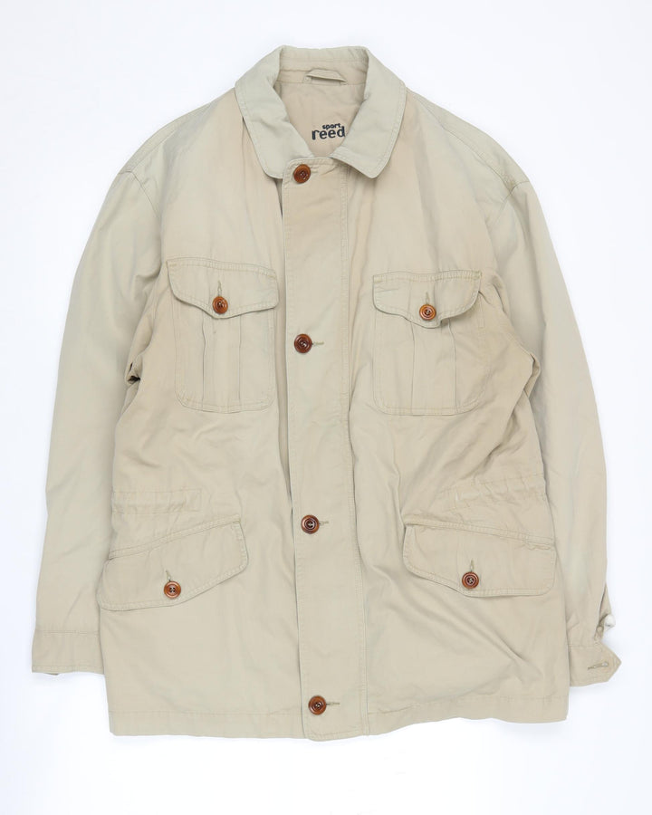 Reed Men's Beige Military Jacket, Size 40