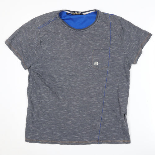 Duck and Cover Men's Grey XL Crew Neck T-Shirt