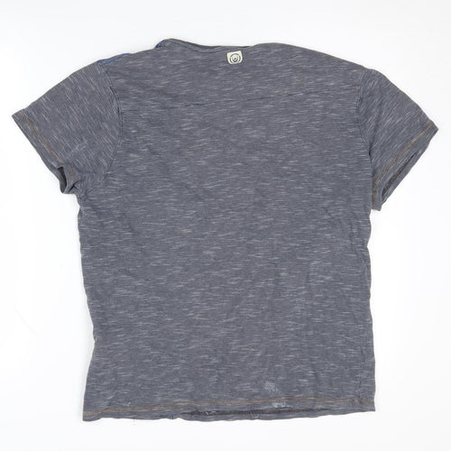 Duck and Cover Men's Grey XL Crew Neck T-Shirt