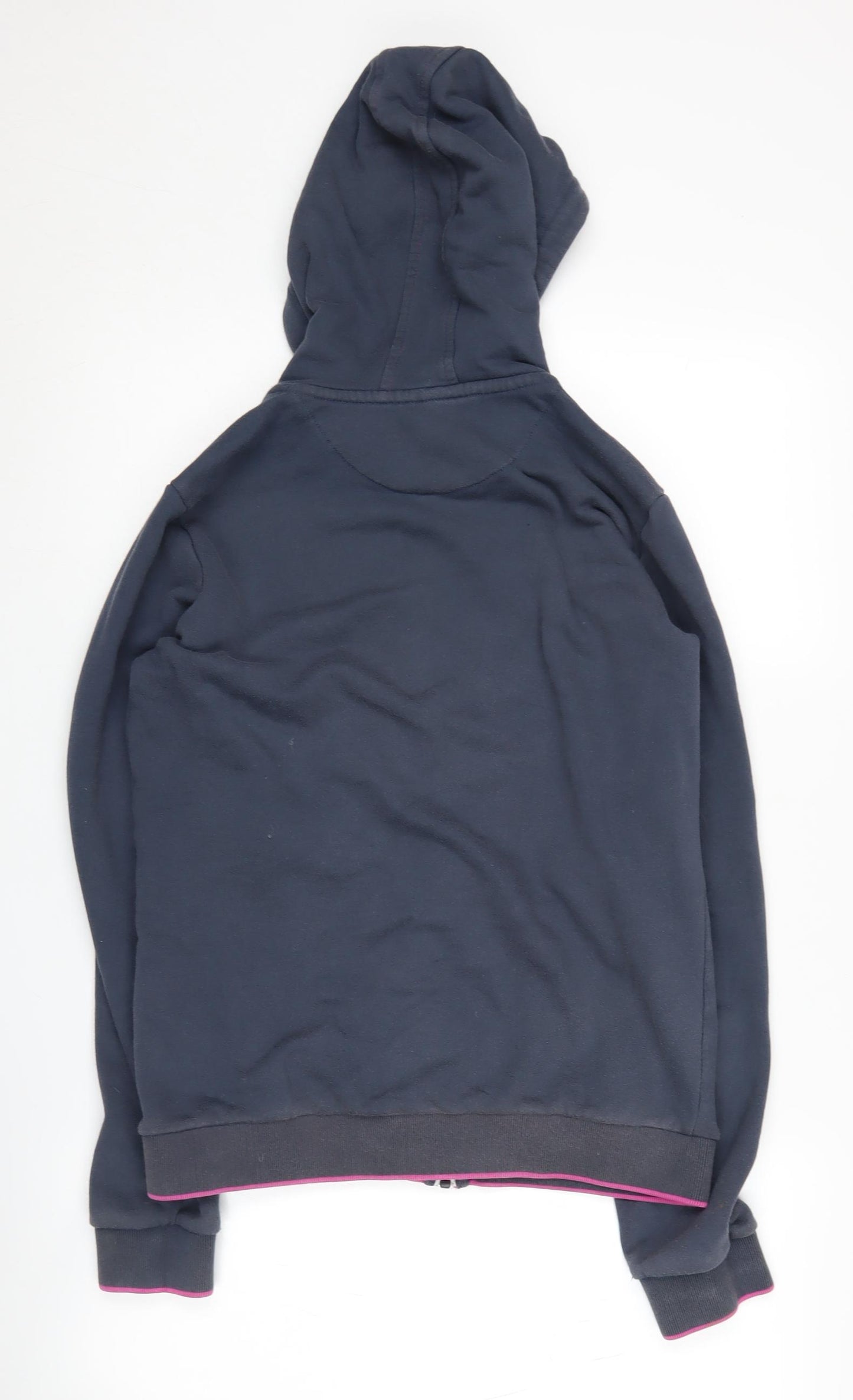 Macron Unisex Blue XL Full Zip Hoodie with Logo Accents