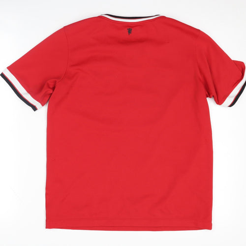 Nike Boys Red Football Jersey T-Shirt, Size S, Moisture Wicking