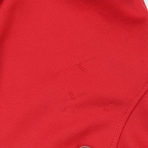 Nike Boys Red Football Jersey T-Shirt, Size S, Moisture Wicking